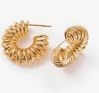 Hoopla Style Coil Hoop Earrings