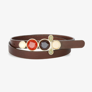 Brave Leather Caralin Jewelled Belt