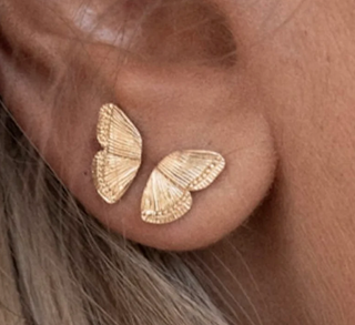 Hoopla Style Butterfly Stud Earrings