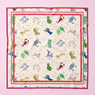 Little Goat Studio Zodiac Silk Scarf