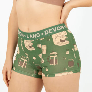 Devon + Lang Bria Boyshort in Coffee