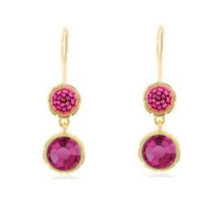 Akihi Maisie Earrings in Fuschia Pink