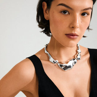 Pilgrim "Be Free" Silver Statement Necklace