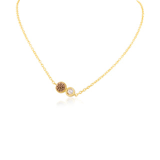 Akihi Noemi Necklace in Mocha Brown