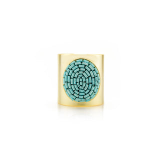 Akihi Thea Ring in Aqua Blue