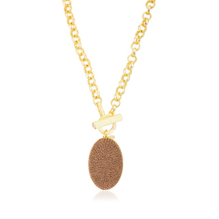 Akihi Bridget Necklace in Mocha Brown