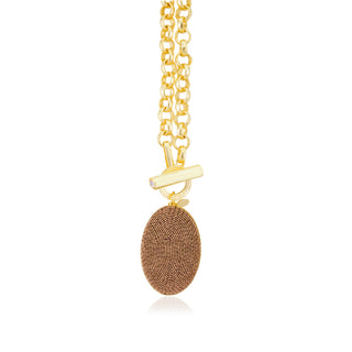 Akihi Bridget Necklace in Mocha Brown