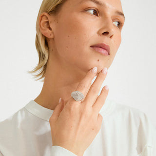 Pilgrim Lael Silver Pavé Ring