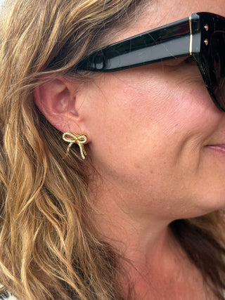 Victoria Emerson Pavé Bow Stud