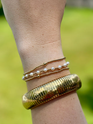 Victoria Emerson Gold & Pearl Arm Stack