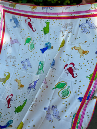 Little Goat Studio Zodiac Silk Scarf