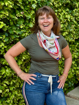 Little Goat Studio Zodiac Silk Scarf