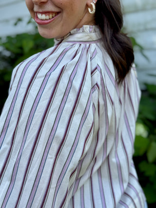 FRNCH Molly Striped Blouse