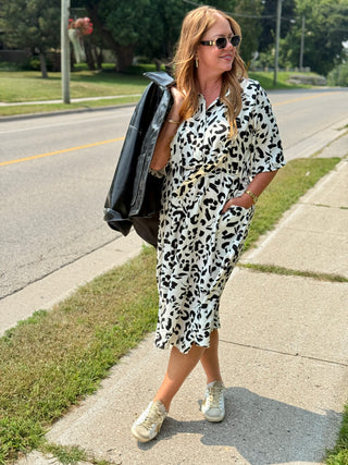 Marigold Bianca Dress in Leopard