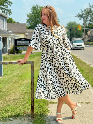 Marigold Bianca Dress in Leopard