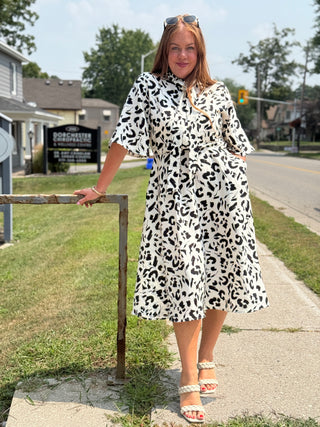 Marigold Bianca Dress in Leopard