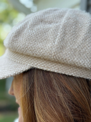 Lyla + Luxe Baker Boy Hat in Camel