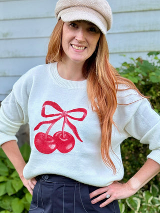 Lyla + Luxe Avery Cherry Pullover