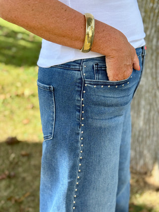 Yoga Denim Lily Nail Head Trim Jean