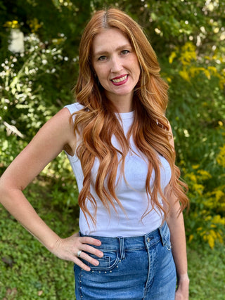Paper Label Lydia Tank in Bright White