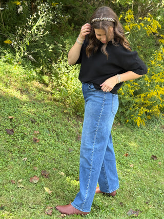 Yoga Denim Lily Nail Head Trim Jean