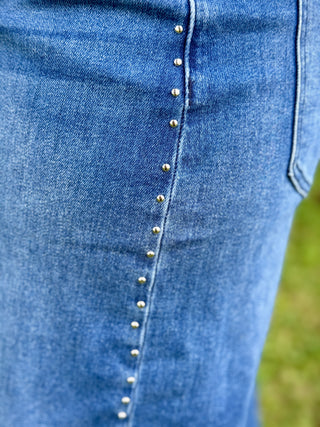 Yoga Denim Lily Nail Head Trim Jean