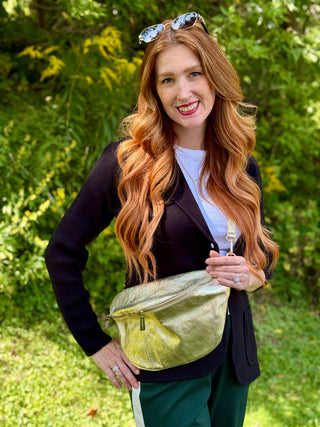 Mathilde Metallic Gold Salvador Crossbody