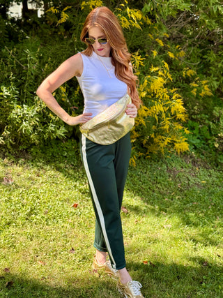 Marigold Britney Trouser in Pine Green