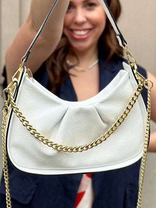 Sydney Leather Bag in White