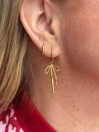 Hoopla Style Bow Drop Earrings