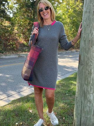 Hatley Contrast Trim Sweater Dress