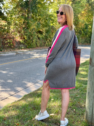 Hatley Contrast Trim Sweater Dress