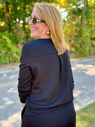 Pure Essence Black Bamboo Sweatshirt