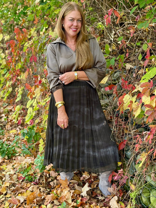 Chlo by Cokluch Khaki Mist Skirt