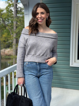 Allison Wonderland Changes Sweater in Heather Grey