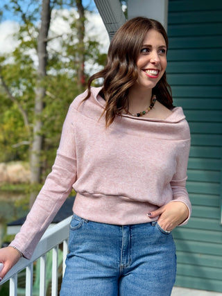 Allison Wonderland Changes Sweater in Blush Pink