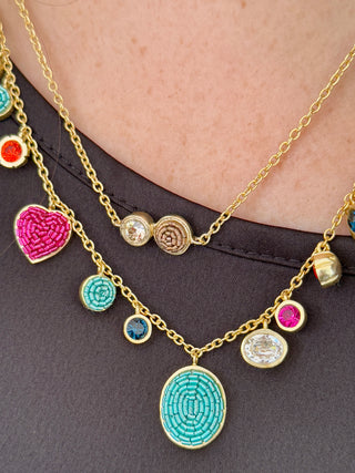 Akihi Noemi Necklace in Mocha Brown