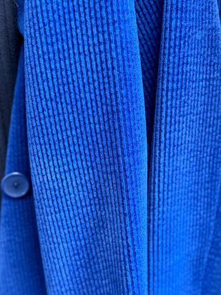 Pure Essence Ribbed Peacoat in Baltic Blue