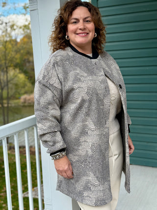 Allison Wonderland Dizzy Houndstooth Coat