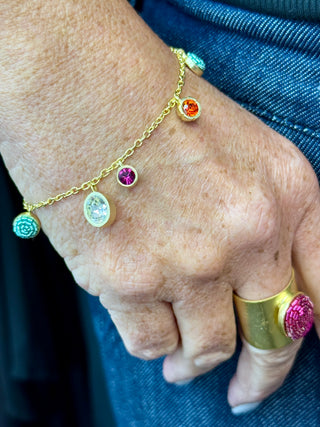 Akihi Thea Ring in Fuschia Pink