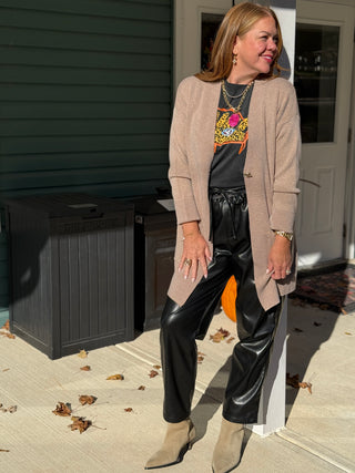 Pistache Light Walnut Duster Cardi