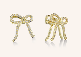 Victoria Emerson Pavé Bow Stud