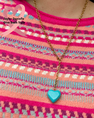Amour Blue Heart Pendant