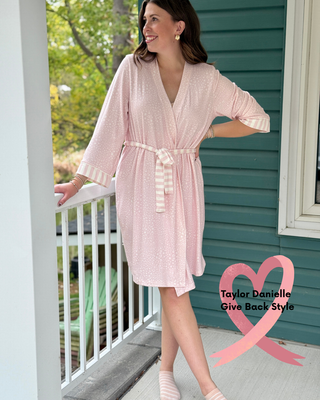 PJ Salvage Light Pink Leopard Robe