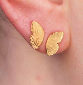 Hoopla Style Butterfly Stud Earrings