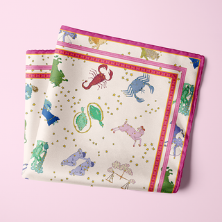 Little Goat Studio Zodiac Silk Scarf