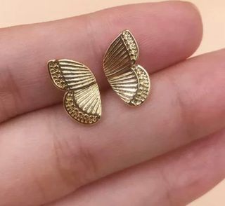 Hoopla Style Butterfly Stud Earrings