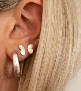 Hoopla Style Butterfly Stud Earrings