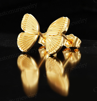 Hoopla Style Butterfly Stud Earrings