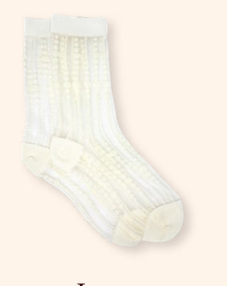 Unified Sheer Merlot Bubbles Socks